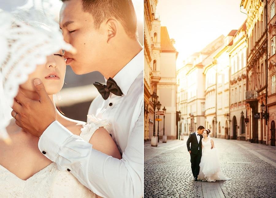 Pre-wedding Prague photoshoot