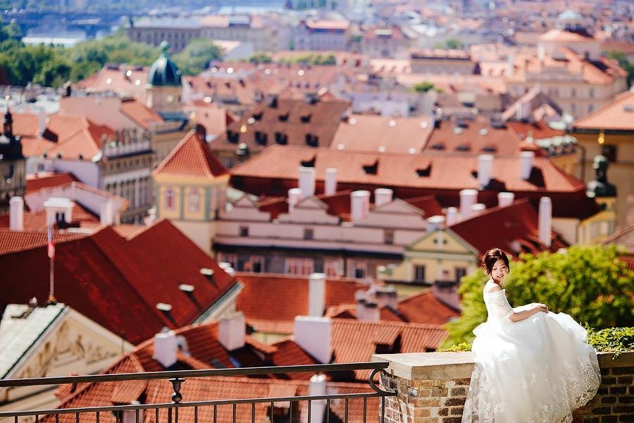 Вид на крыши Прага