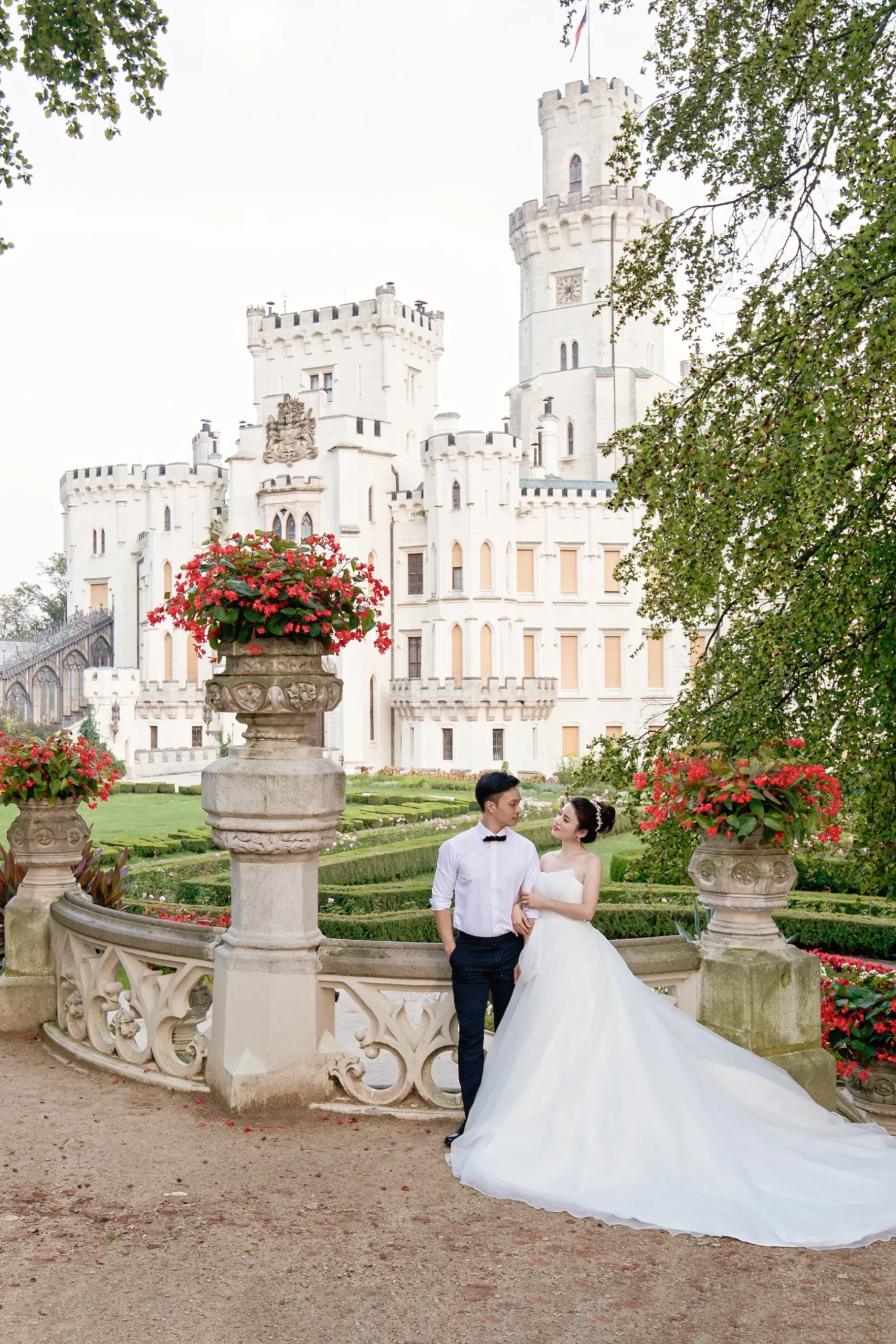 Pre-Wedding Photoshoot in Prague and Hluboka nad Vltavou